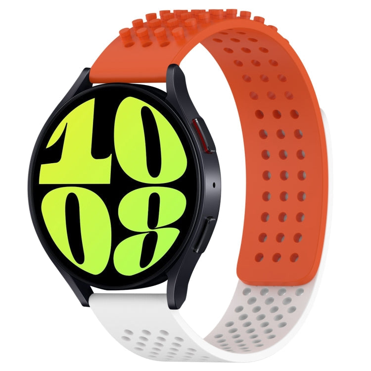 20mm Holes Breathable 3D Dots Silicone Watch Band, Series 5-Reluova