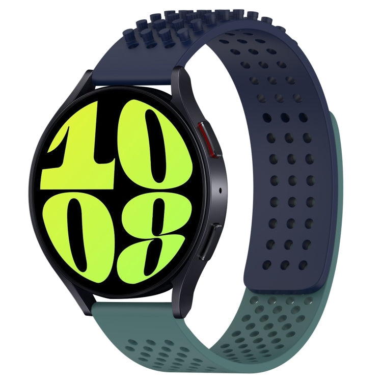 20mm Holes Breathable 3D Dots Silicone Watch Band, Series 5-Reluova