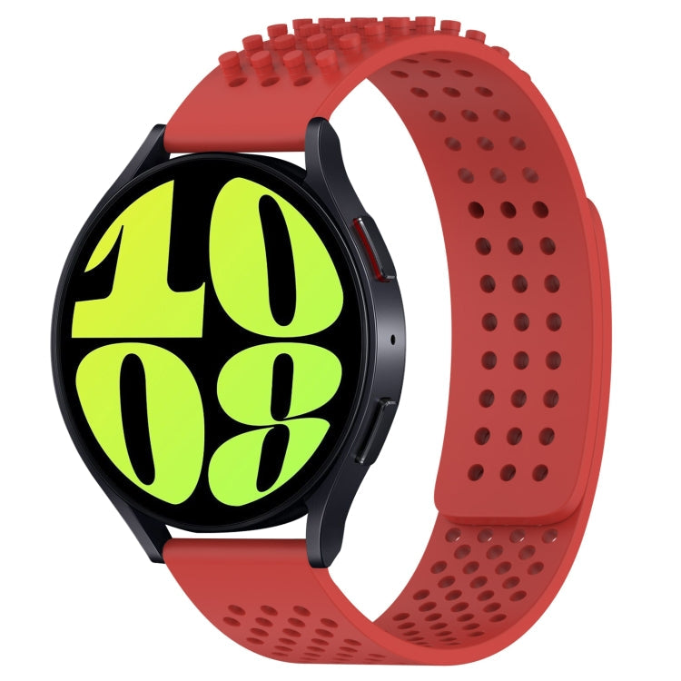 20mm Holes Breathable 3D Dots Silicone Watch Band, Series 7-Reluova