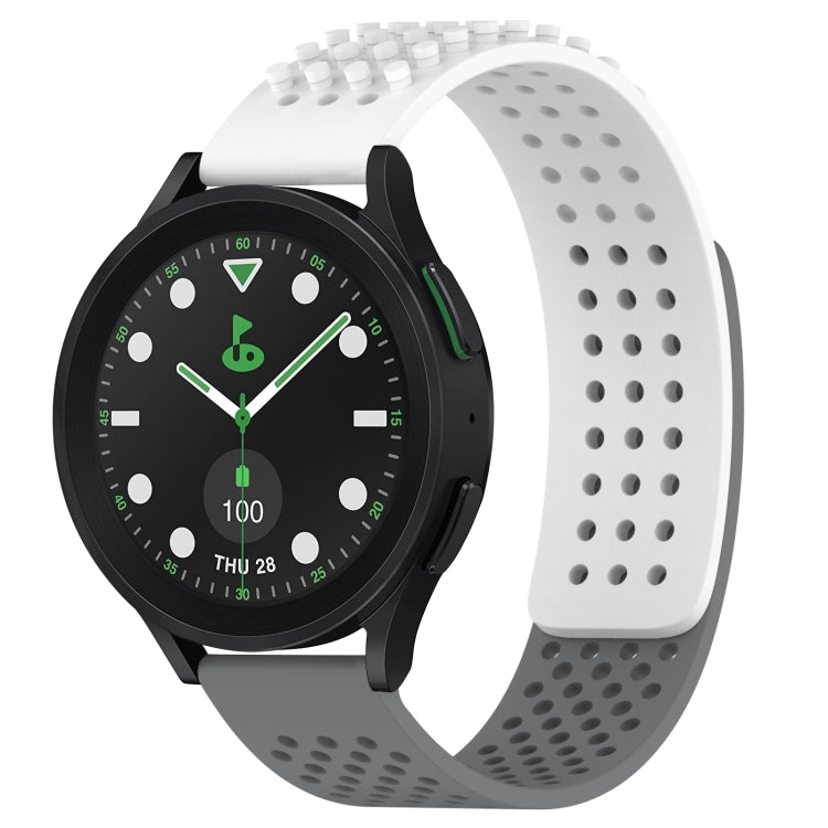 20mm Holes Breathable 3D Dots Silicone Watch Band, Series 1-Reluova