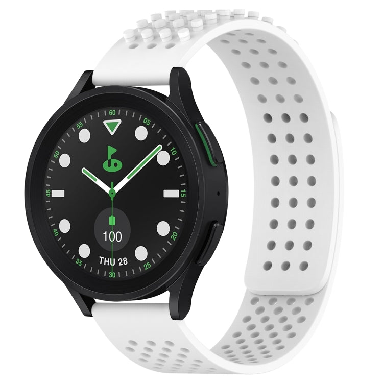 20mm Holes Breathable 3D Dots Silicone Watch Band, Series 1-Reluova