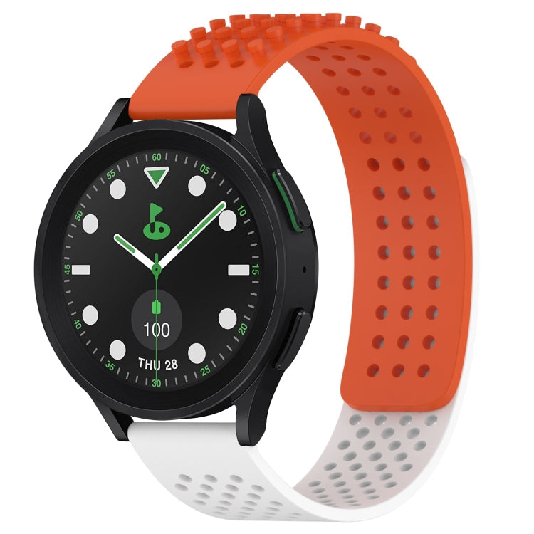 20mm Holes Breathable 3D Dots Silicone Watch Band, Series 1-Reluova