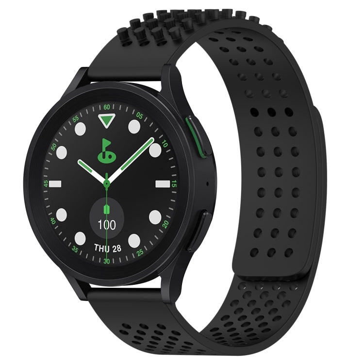 20mm Holes Breathable 3D Dots Silicone Watch Band, Series 1-Reluova