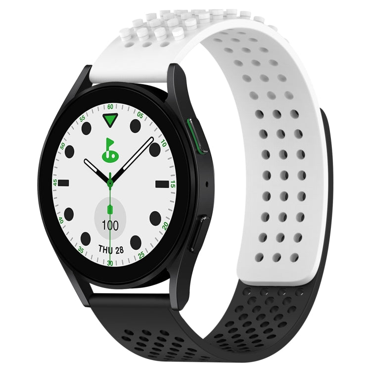 20mm Holes Breathable 3D Dots Silicone Watch Band, Series 5-Reluova