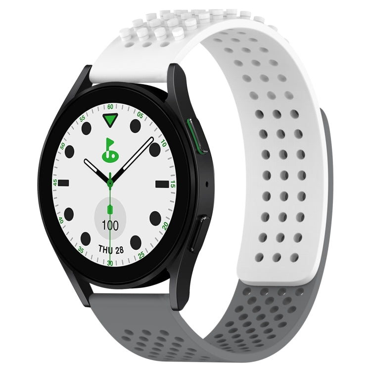 20mm Holes Breathable 3D Dots Silicone Watch Band, Series 5-Reluova