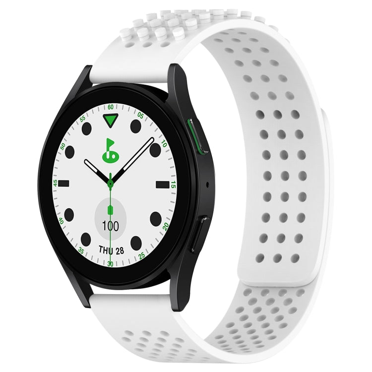 20mm Holes Breathable 3D Dots Silicone Watch Band, Series 5-Reluova