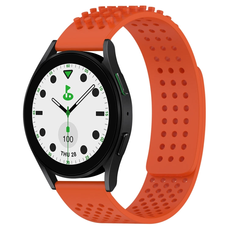 20mm Holes Breathable 3D Dots Silicone Watch Band, Series 5-Reluova