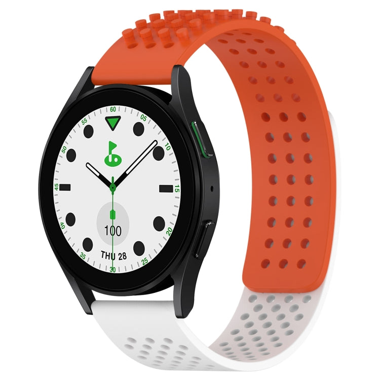 20mm Holes Breathable 3D Dots Silicone Watch Band, Series 5-Reluova