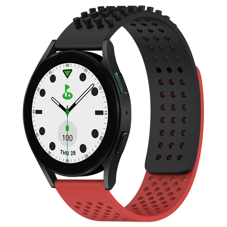 20mm Holes Breathable 3D Dots Silicone Watch Band, Series 5-Reluova