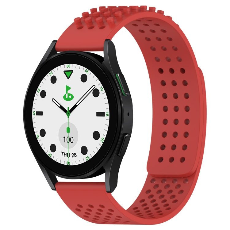 20mm Holes Breathable 3D Dots Silicone Watch Band, Series 5-Reluova