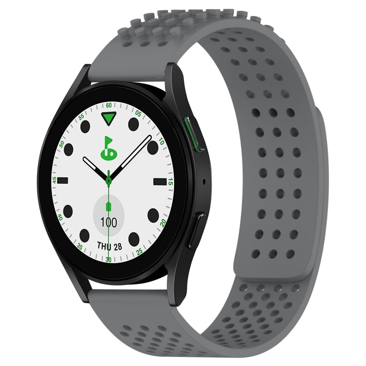 20mm Holes Breathable 3D Dots Silicone Watch Band, Series 5-Reluova