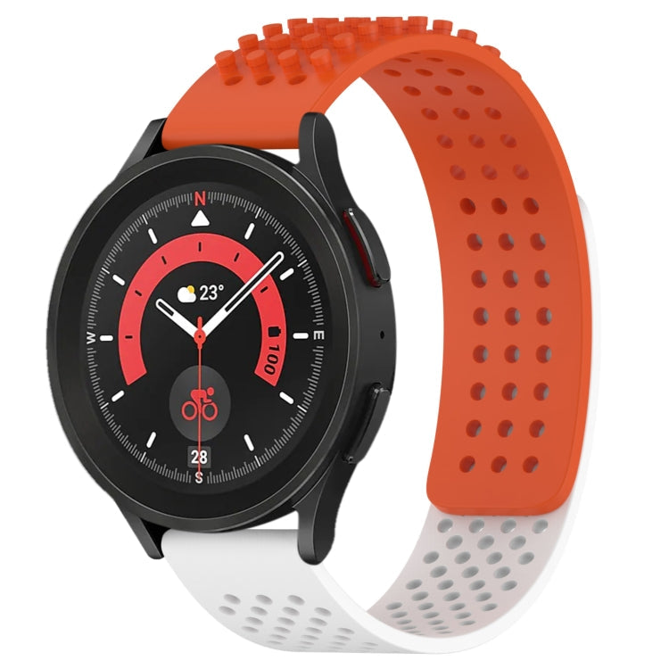 20mm Holes Breathable 3D Dots Silicone Watch Band, Series 4-Reluova