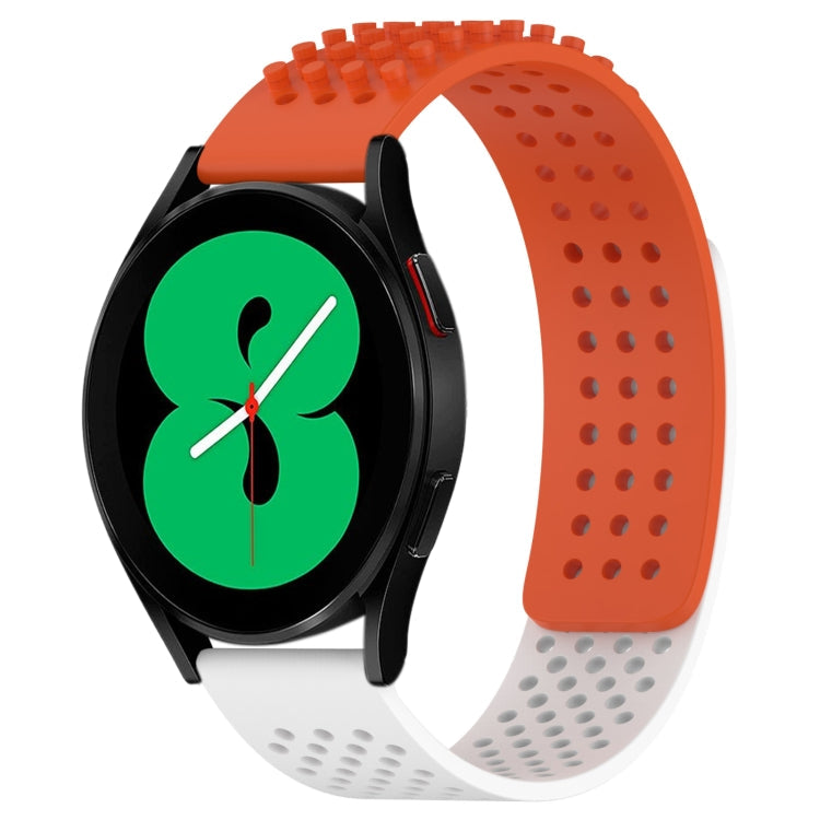 20mm Holes Breathable 3D Dots Silicone Watch Band, Series 6-Reluova