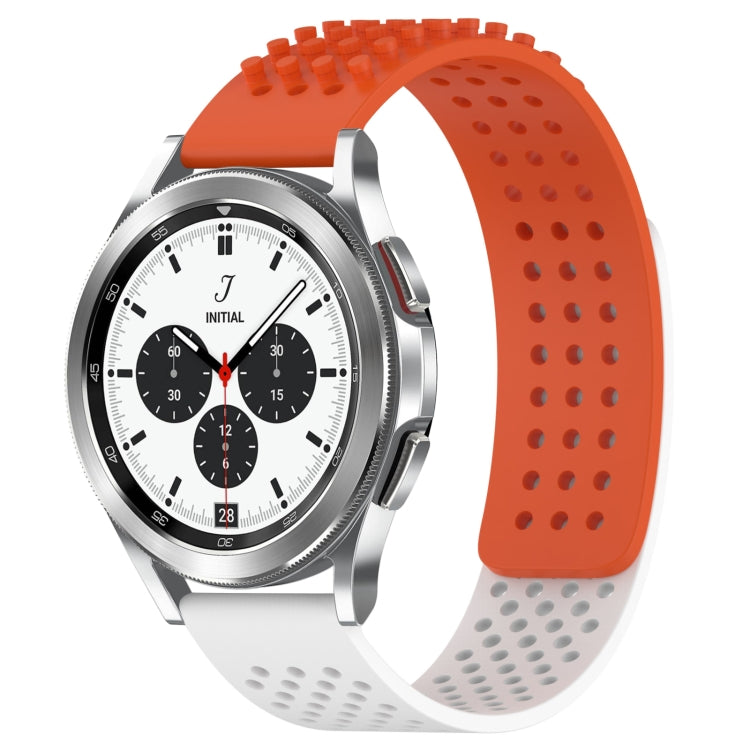 20mm Holes Breathable 3D Dots Silicone Watch Band, Series 3-Reluova