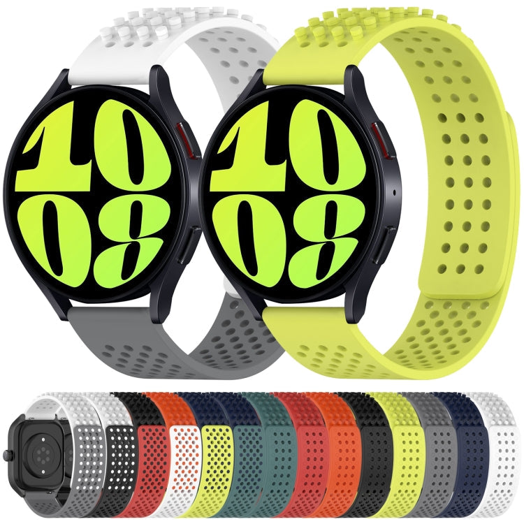 20mm Holes Breathable 3D Dots Silicone Watch Band, Series 1-Reluova