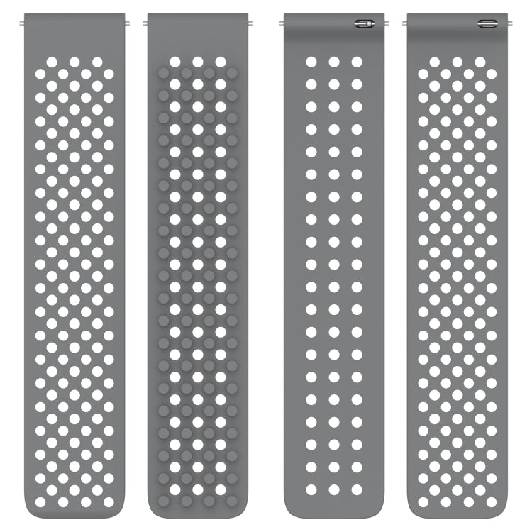 20mm Holes Breathable 3D Dots Silicone Watch Band, Series 1-Reluova