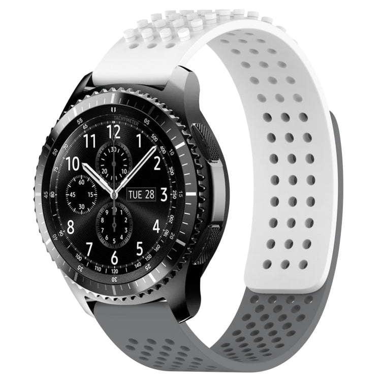 22mm Holes Breathable 3D Dots Silicone Watch Band, Series 2-Reluova