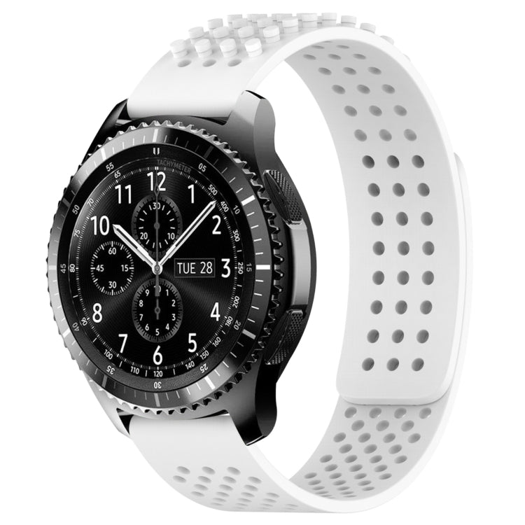 22mm Holes Breathable 3D Dots Silicone Watch Band, Series 2-Reluova