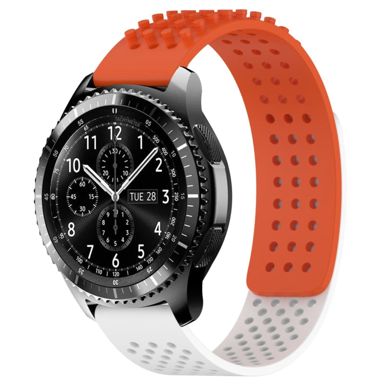 22mm Holes Breathable 3D Dots Silicone Watch Band, Series 2-Reluova