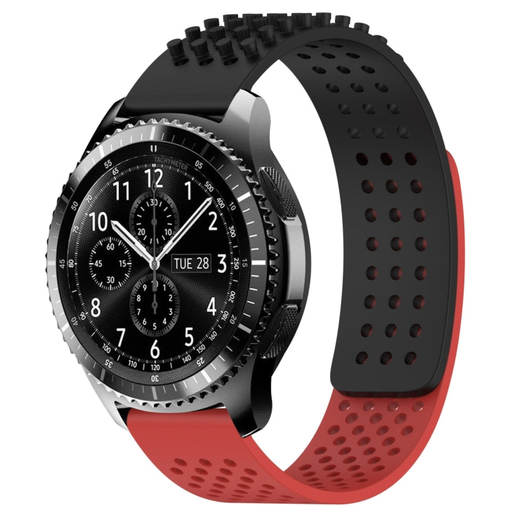 22mm Holes Breathable 3D Dots Silicone Watch Band, Series 2-Reluova