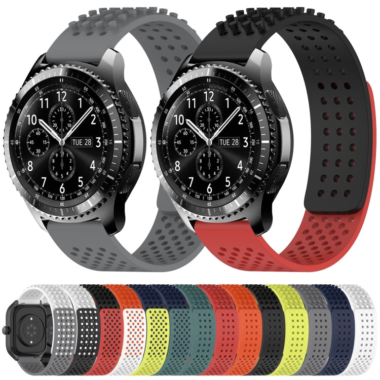 22mm Holes Breathable 3D Dots Silicone Watch Band, Series 1-Reluova