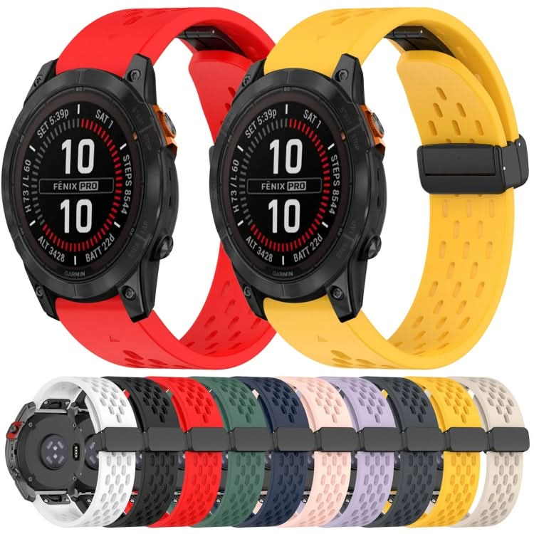 Hole Folding Buckle 20mm Silicone Watch Band, Series 1