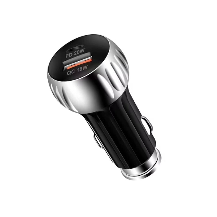 YSY-310PD 38W PD20W USB-C + QC3.0 18W USB Dual Port Fast Car Charger