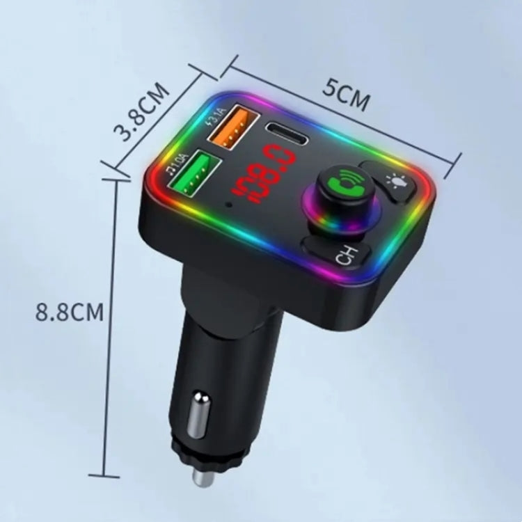 P3 Car Bluetooth Hands-Free AUX Audio Car MP3 Player FM Transmitter PD Fast Charger ÎҵÄÉ̵ê