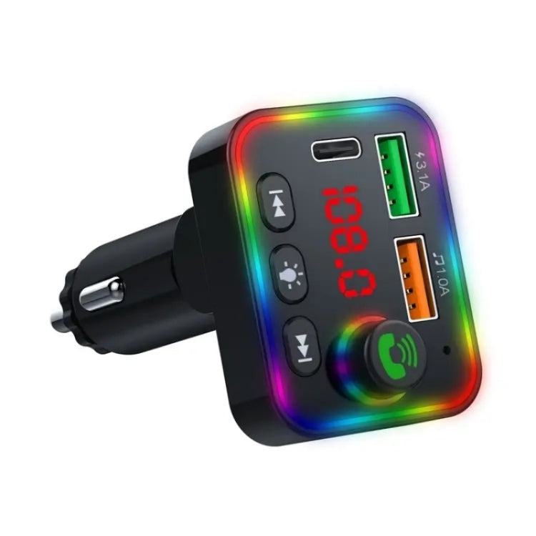 P4 Car FM Transmitter PD Fast Charger Car Charger Support U Disk Bluetooth Hands-free Calling ÎҵÄÉ̵ê