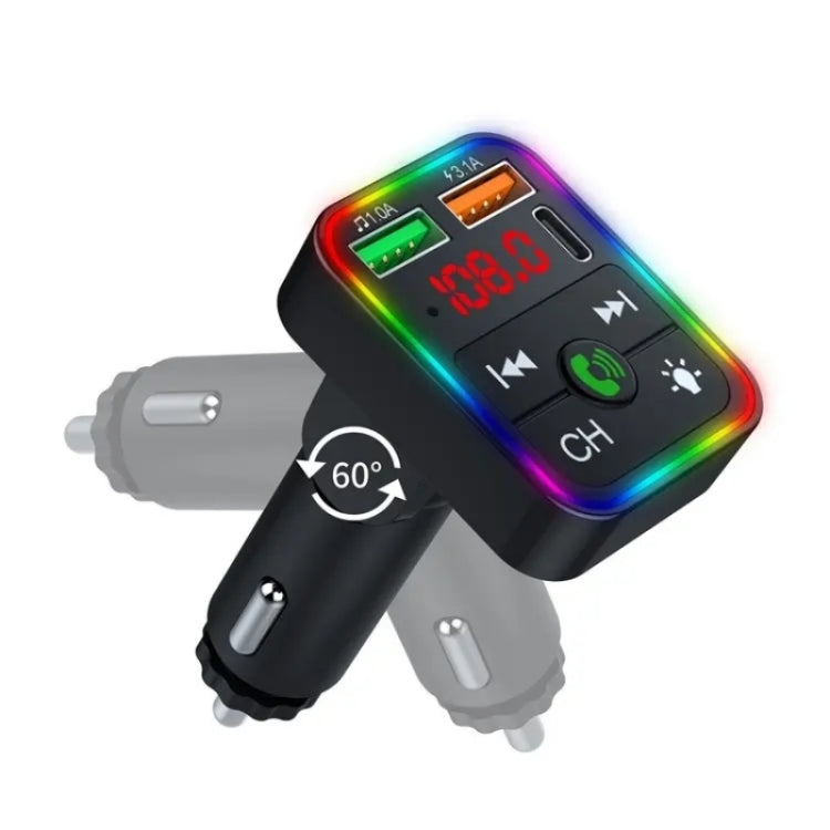 P2 Dual USB Port Cigarette Lighter Car Charger Support Bluetooth Hands Free Calling Car Player Charger ÎҵÄÉ̵ê