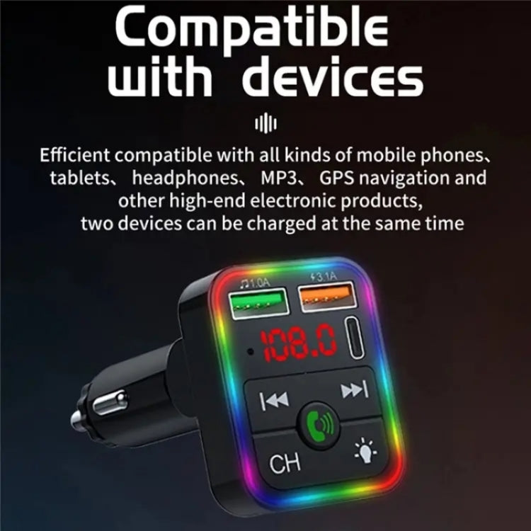 P2 Dual USB Port Cigarette Lighter Car Charger Support Bluetooth Hands Free Calling Car Player Charger ÎҵÄÉ̵ê