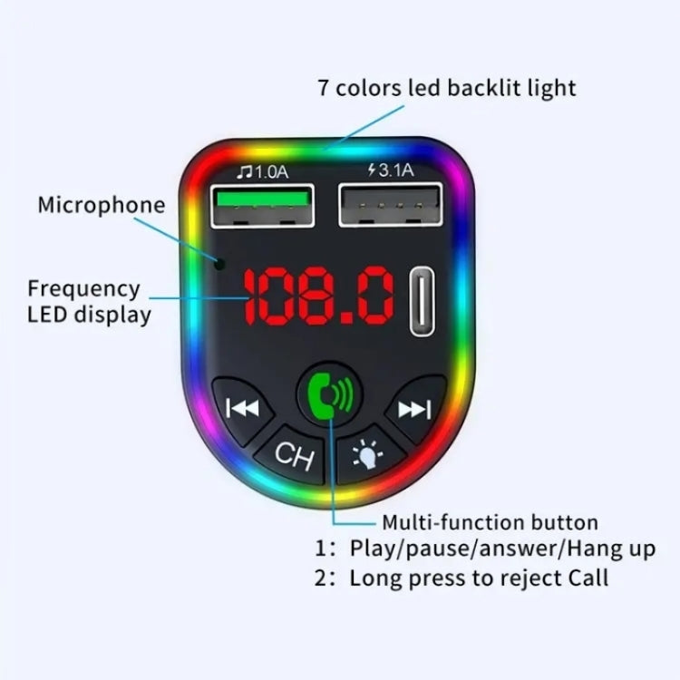 F20 Car MP3 Player PD + Fast USB Charger Handsfree Bluetooth FM Transmitter Car Kit Adapter ÎҵÄÉ̵ê