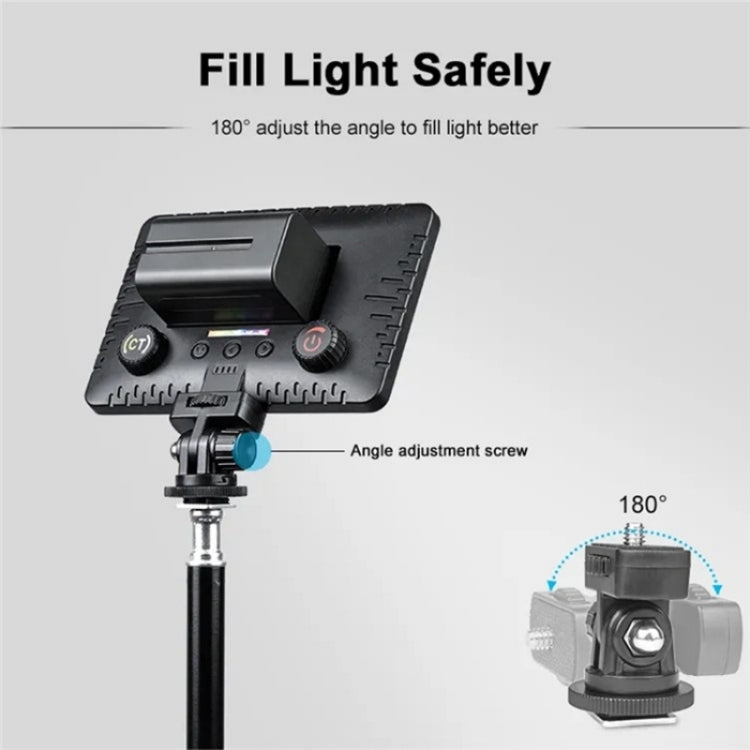 VLOGLITE PAD192RGB For DSLR Camera Gopro LED Camera Fill Light RGB Full Color Photography Lighting