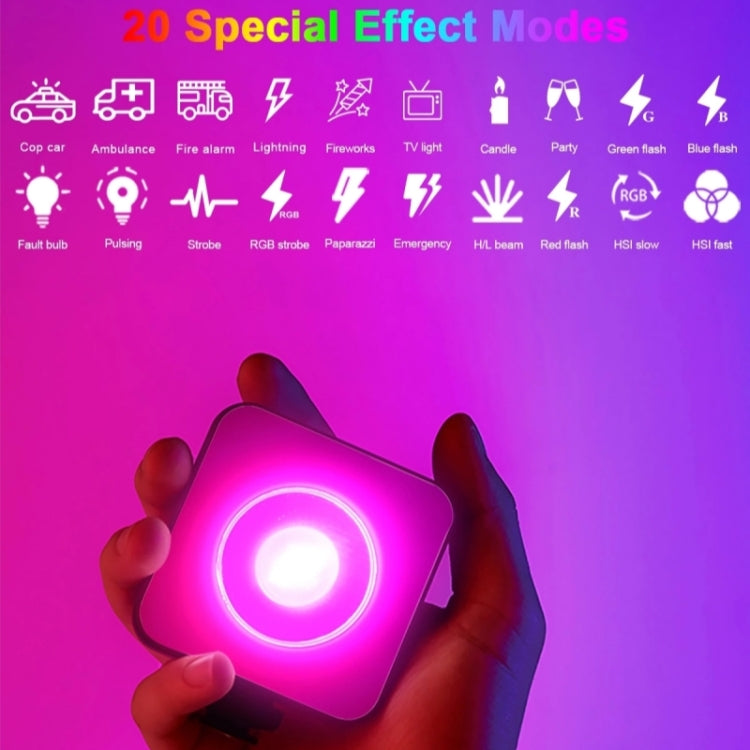 VLOGLITE W-S6 Magnetic Mini Full Color RGB LED Camera Light Sunset Atmosphere Lamp My Store