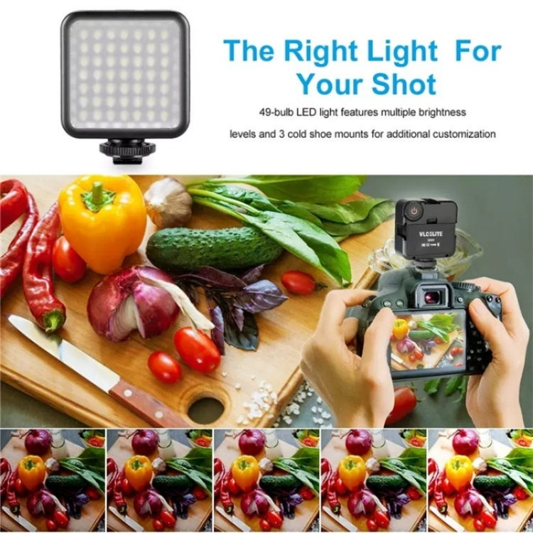 VLOGLITE W49 Photography Cell Phone Live Streaming Beauty Lights Mini Fill Light LED Camera Light My Store