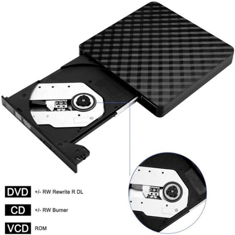 BT699 USB / Type-C External Optical Drive Case Laptop DVD Burner Portable Slim Disc Player My Store