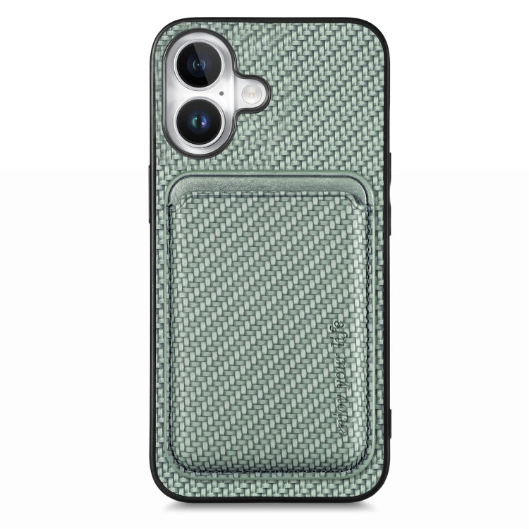 Carbon Fiber Leather Card Magsafe Phone Case, Series 1