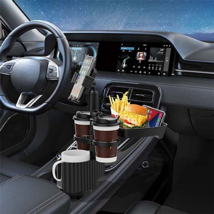 A06 Multifunctional Car Cup Mug Bottle Holder Mobile Phone Mount Stand Food Snack Tray Table