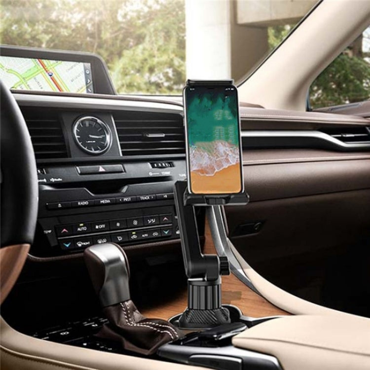 CUP-B16 Universal Long Neck 2 Shaft Rotating Car Cup Mount Phone Holder