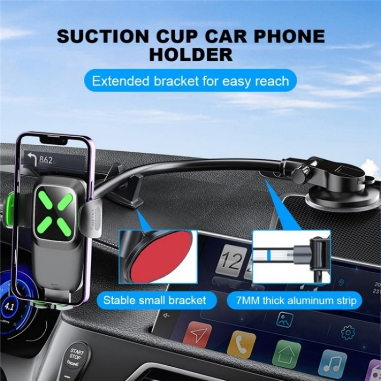 X034 Universal Truck Bus Dashboard Flexible Adjustable Windshield Suction Cup Car Phone Holder