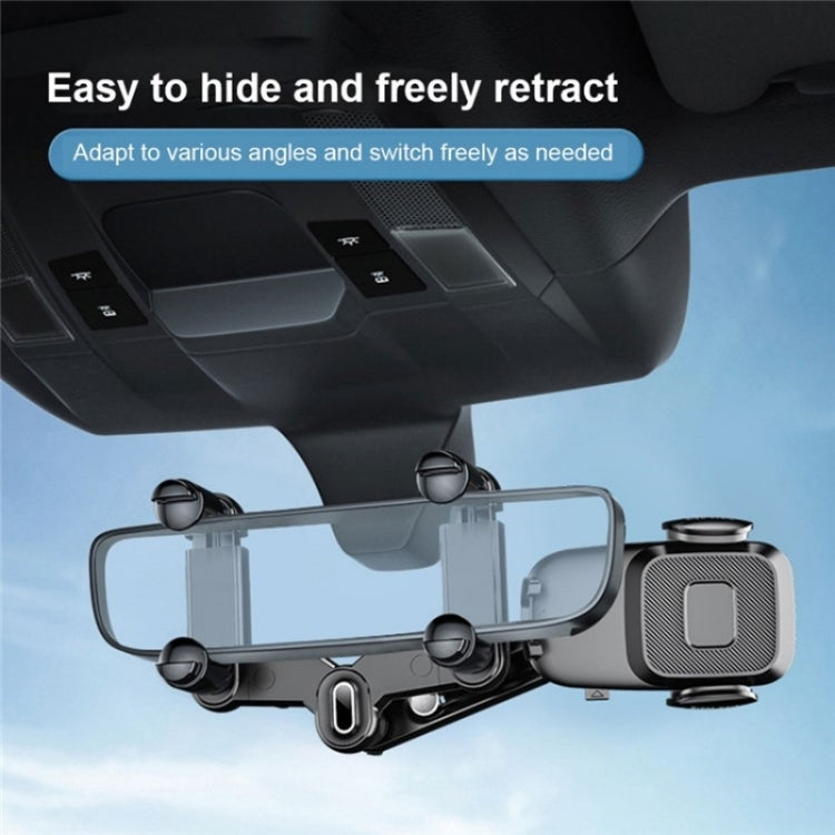 R009 Universal Vehicle Retractable Phone Clip Holder Car Rearview Mirror Cell Phone Mount ÎҵÄÉ̵ê