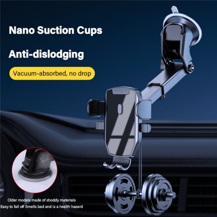 D46+101+K5 Universal Suction Cup Car Center Console Phone Mount Bracket With Telescopic Arm ÎҵÄÉ̵ê