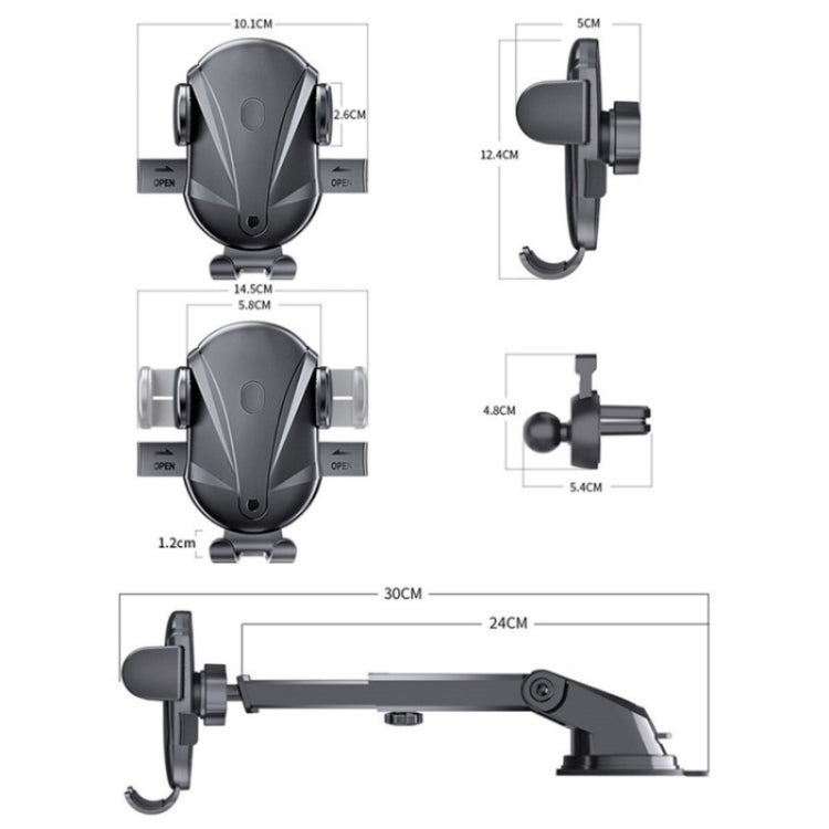 D-43+128+120 Multi-functional Car Air Vent Dashboard Telescopic Suction Cell Phone Mount ÎҵÄÉ̵ê