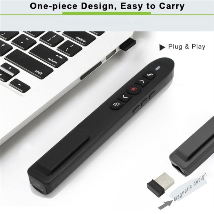 T5-H-A With Volume Control Laser Pointer 2.4G Wireless Presenter Remote Office Presentation My Store