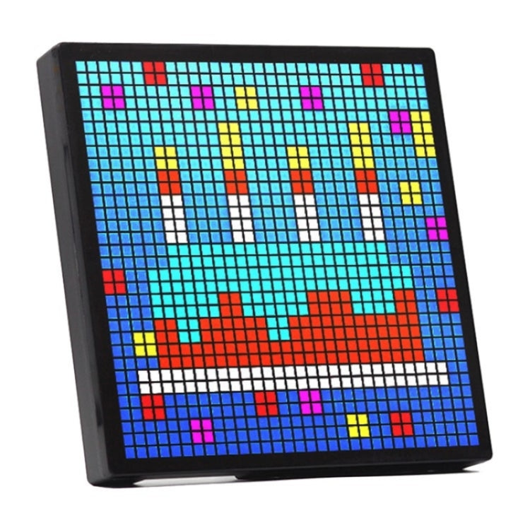 ID32 Advertising Desktop Dynamic Alarm Clock Pixel Screen Display IDM Art Cyberpunk Style Cartoon Screen Reluova