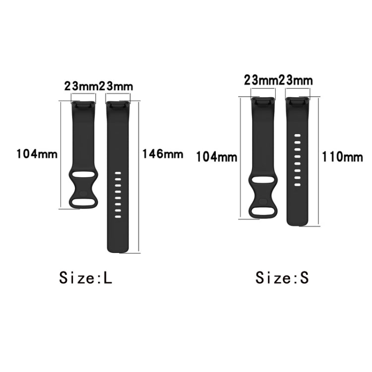 For Fitbit Charge 6 Solid Color Butterfly Buckle Silicone Watch Band