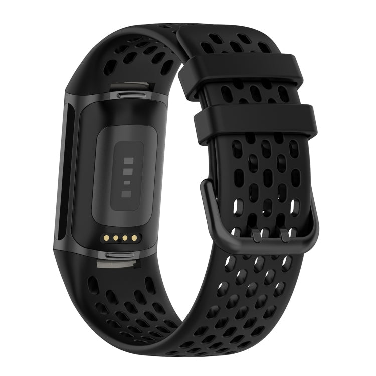 Solid Color Breathable Sports Silicone Watch Band