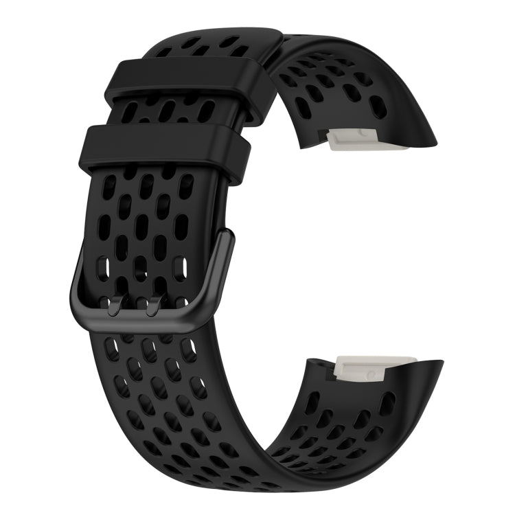 Solid Color Breathable Sports Silicone Watch Band