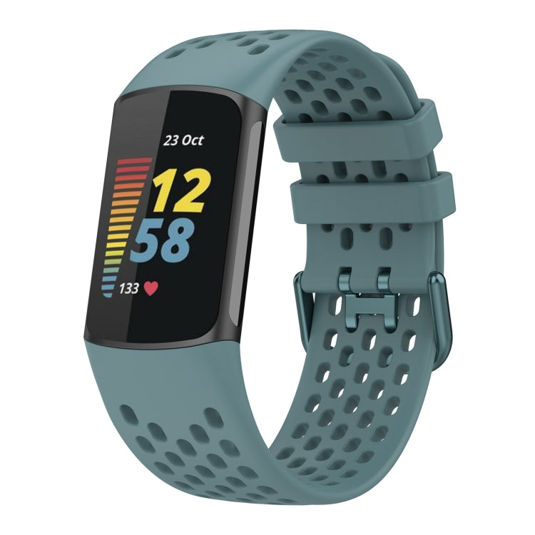 Solid Color Breathable Sports Silicone Watch Band