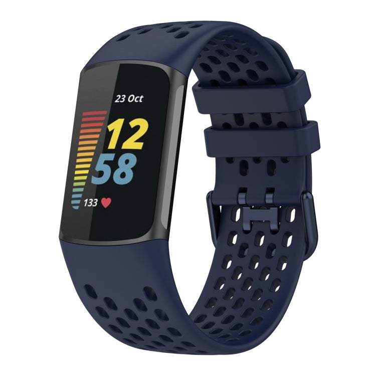 Solid Color Breathable Sports Silicone Watch Band